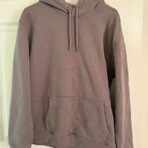 Abercrombie & Fitch Gray Hoodie with Relaxed Fit and Soft Texture